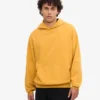 Ekologisk oversized-huva – bränd gul