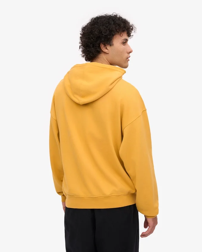 Ekologisk oversized-huva – bränd gul