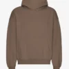 Ekologisk oversized-huva – cederbrun