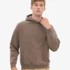 Ekologisk oversized-huva – cederbrun