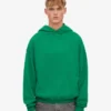 Ekologisk oversized-huva – kellygrön