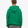 Ekologisk oversized-huva – kellygrön