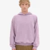 Ekologisk oversized-huva – pärlemorlila