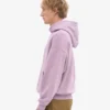 Ekologisk oversized-huva – pärlemorlila