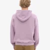 Ekologisk oversized-huva – pärlemorlila