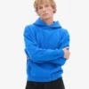 Ekologisk oversized-huva – safirblå