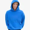 Ekologisk oversized-huva – safirblå