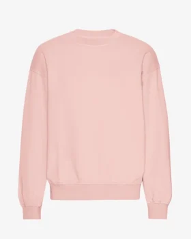 Ekologisk oversized-tröja – blekt rosa