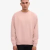 Ekologisk oversized-tröja – blekt rosa