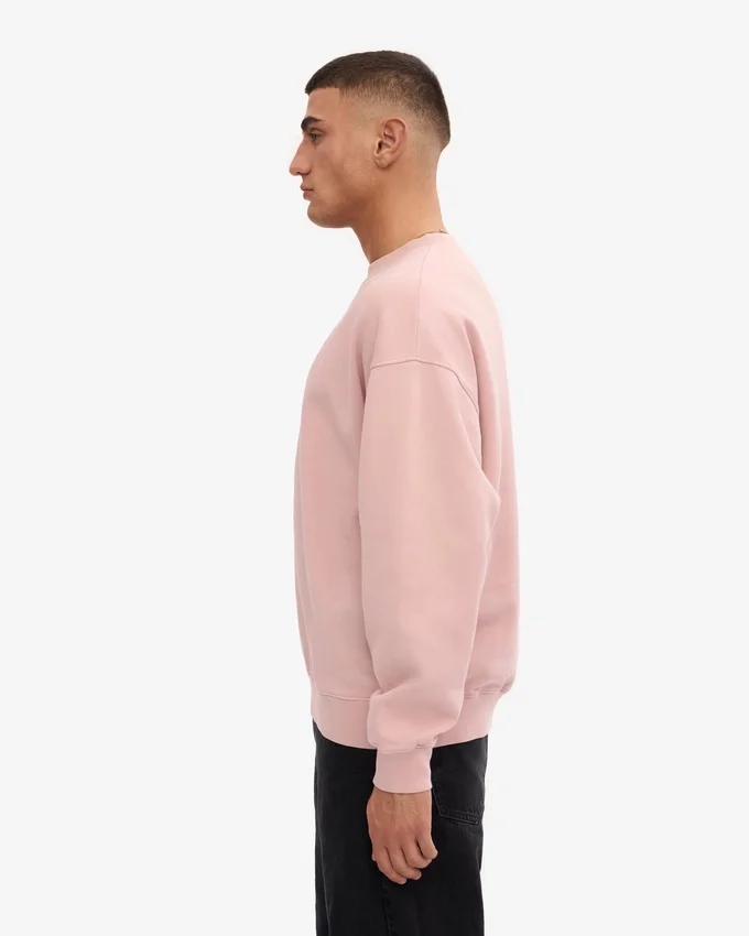 Ekologisk oversized-tröja – blekt rosa