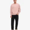 Ekologisk oversized-tröja – blekt rosa