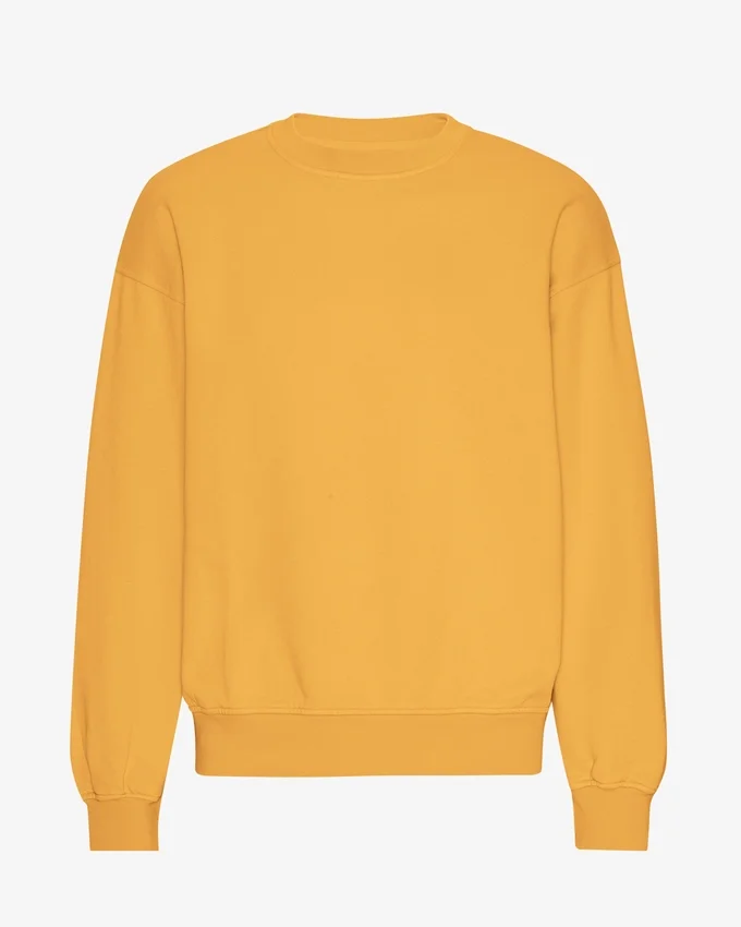 Ekologisk oversized-tröja – bränd gul