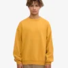 Ekologisk oversized-tröja – bränd gul