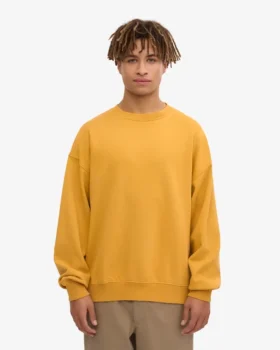 Ekologisk oversized-tröja – bränd gul