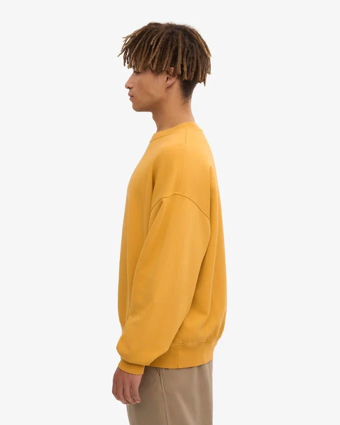 Ekologisk oversized-tröja – bränd gul