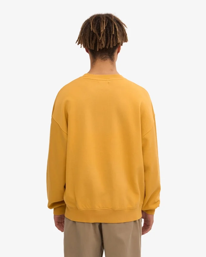 Ekologisk oversized-tröja – bränd gul