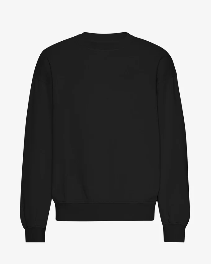 Ekologisk oversized-tröja – djupsvart