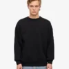 Ekologisk oversized-tröja – djupsvart