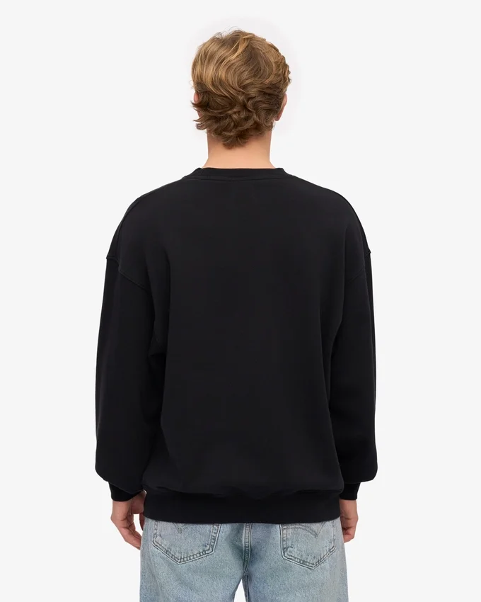 Ekologisk oversized-tröja – djupsvart
