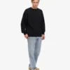 Ekologisk oversized-tröja – djupsvart