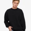 Ekologisk oversized-tröja – djupsvart