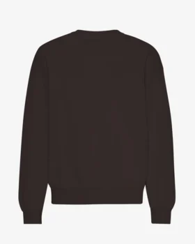 Ekologisk oversized-tröja – kaffebrun