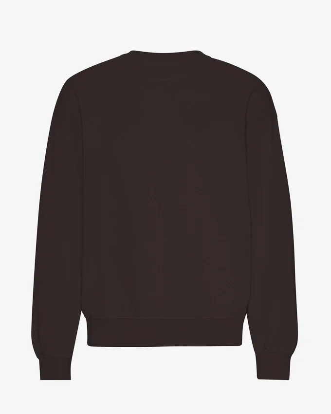 Ekologisk oversized-tröja – kaffebrun