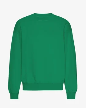 Ekologisk oversized-tröja – kellygrön