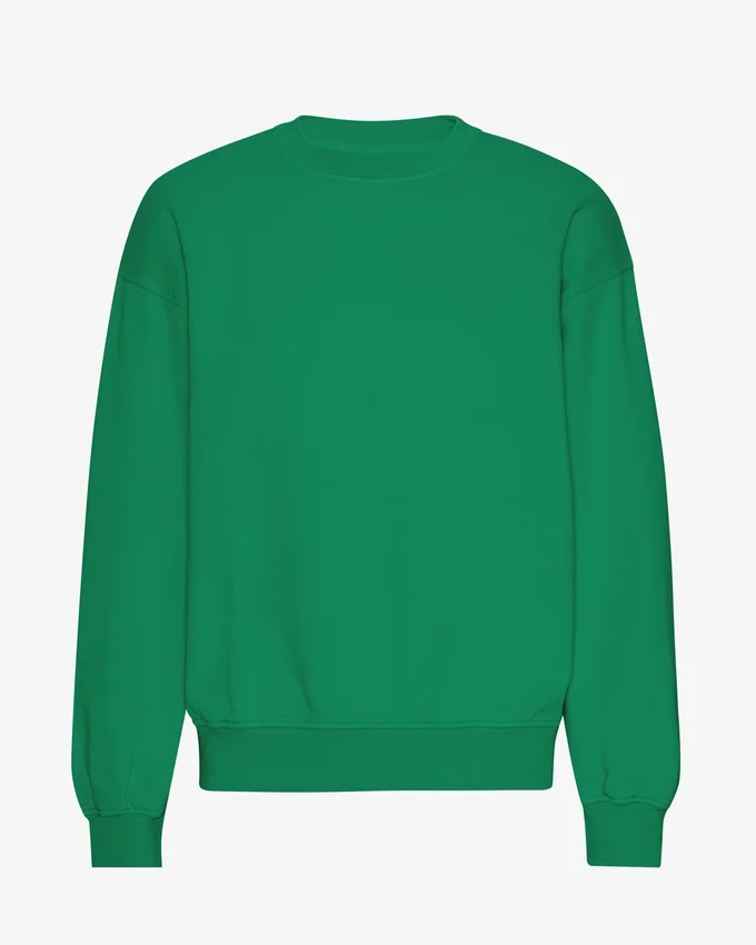 Ekologisk oversized-tröja – kellygrön