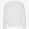 Ekologisk oversized-tröja med rund hals – Snow Melange