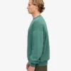 Ekologisk oversized-tröja med rund hals – tallgrön