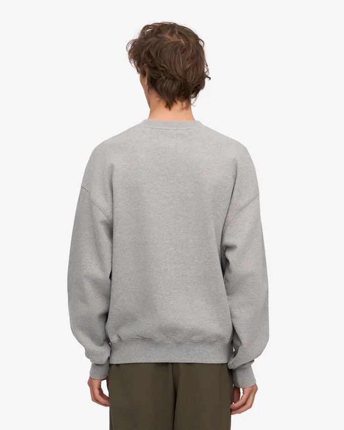 Ekologisk oversized-tröja – melerad grå