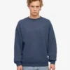 Ekologisk oversized-tröja – petrolblå