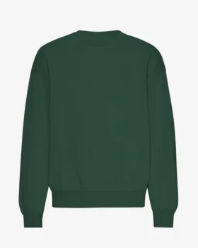 Ekologisk oversized-tröja – smaragdgrön