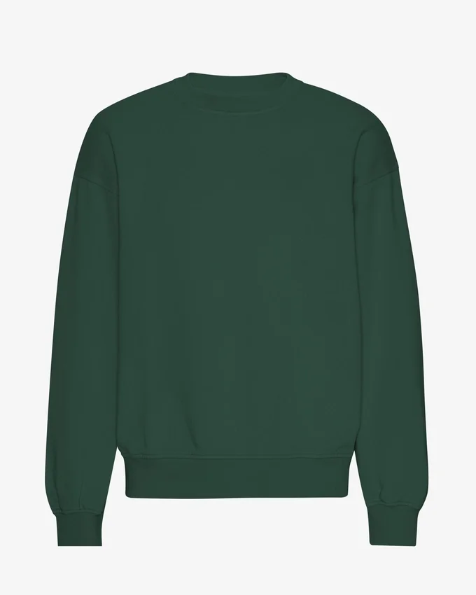 Ekologisk oversized-tröja – smaragdgrön