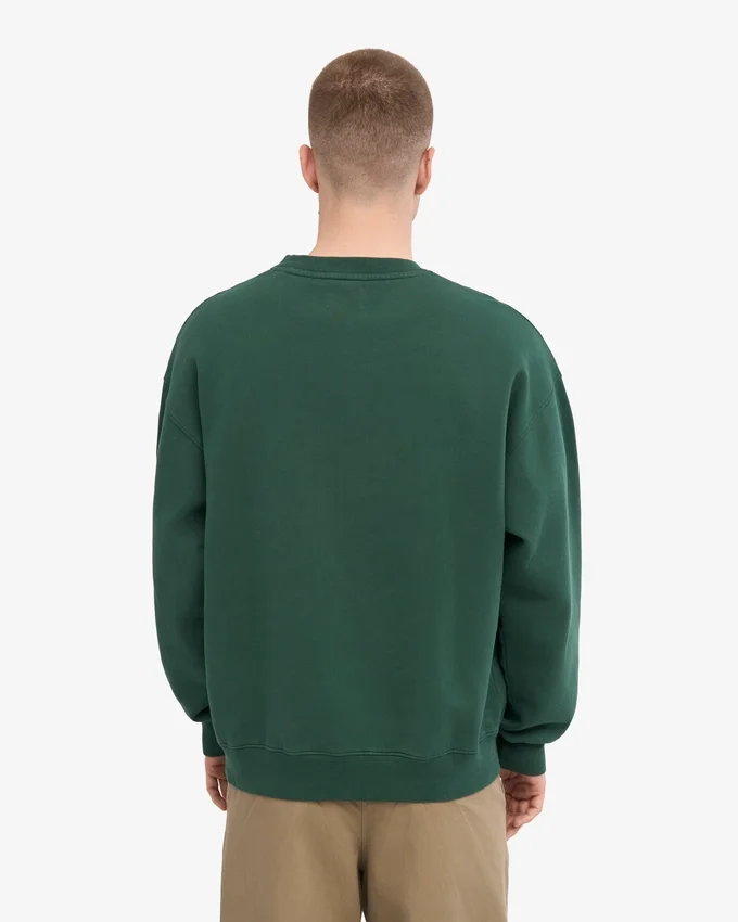Ekologisk oversized-tröja – smaragdgrön