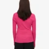 Ekologisk ribbad långärmad T-shirt för dam – Bubblegum Pink