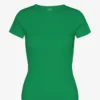 Ekologisk ribbad T-shirt – kellygrön