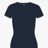Ekologisk ribbad T-shirt – marinblå