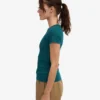 Ekologisk ribbad T-shirt – Ocean Green