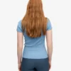 Ekologisk ribbad T-shirt – Seaside Blue