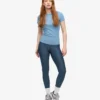 Ekologisk ribbad T-shirt – Seaside Blue