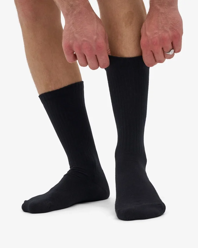 Ekologisk sportsstrumpa – Deep Black