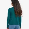 Ekologisk T-shirt med lång ärm för damer – havsgrön