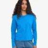 Ekologisk T-shirt med lång ärm för damer – Pacific Blue
