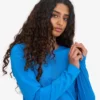 Ekologisk T-shirt med lång ärm för damer – Pacific Blue