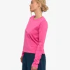 Ekologisk T-shirt med långa ärmar för damer – Bubblegumrosa