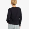 Ekologisk T-shirt med långa ärmar för damer – djupsvart