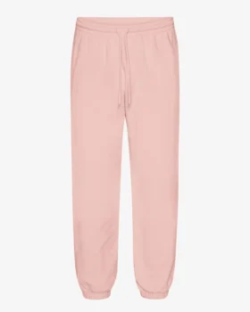 Ekologiska, avslappnade mjukisbyxor – blekt rosa