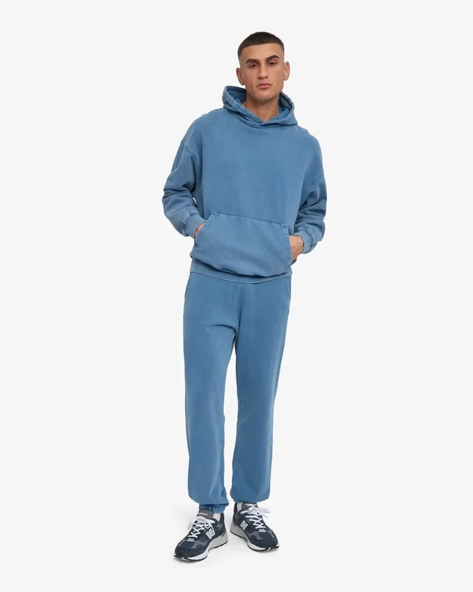 Ekologiska mjukisbyxor – blekt indigo
